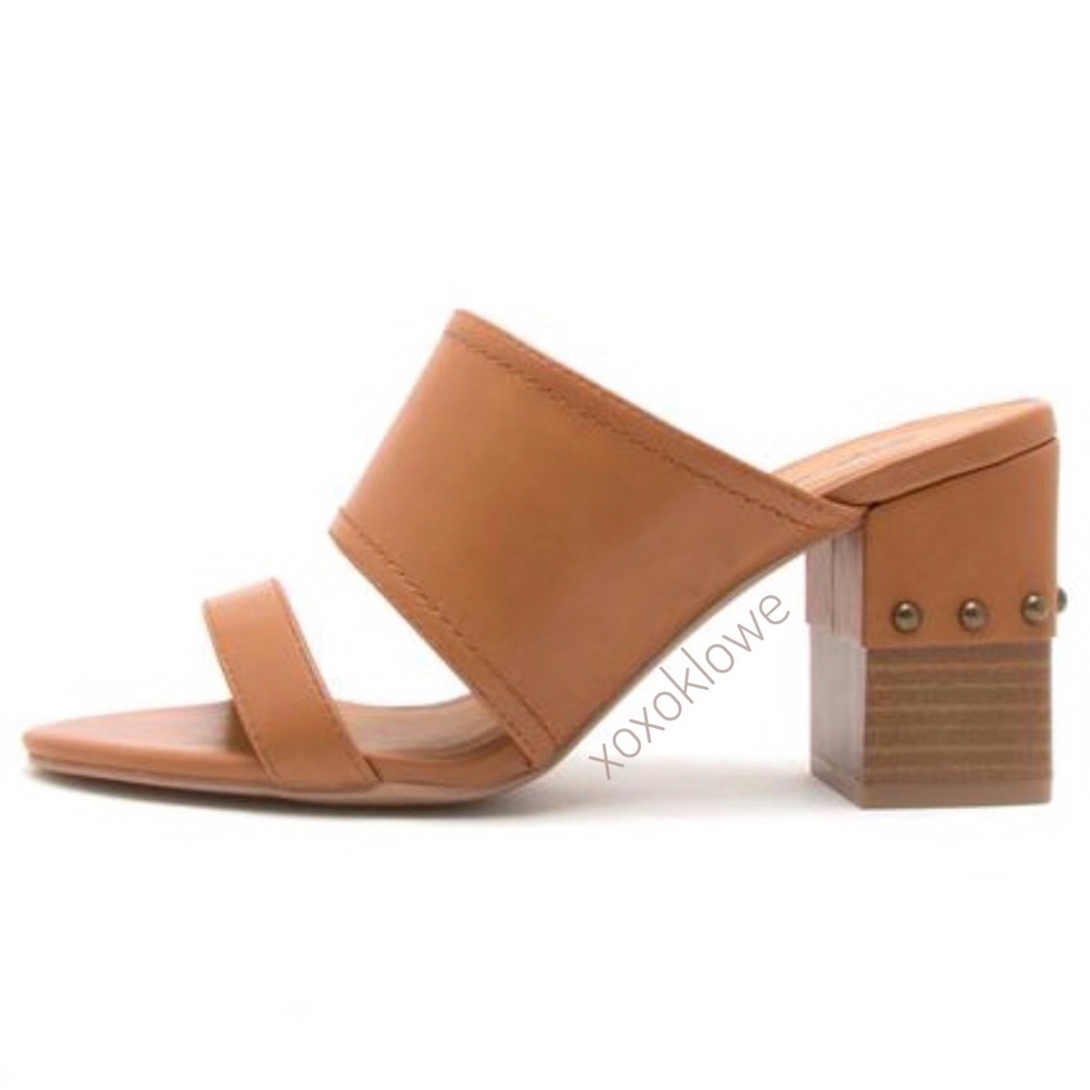 Sz 6 & 8 Embellished Chunky Heel Mule Slide Sandals - Picture 3 of 7